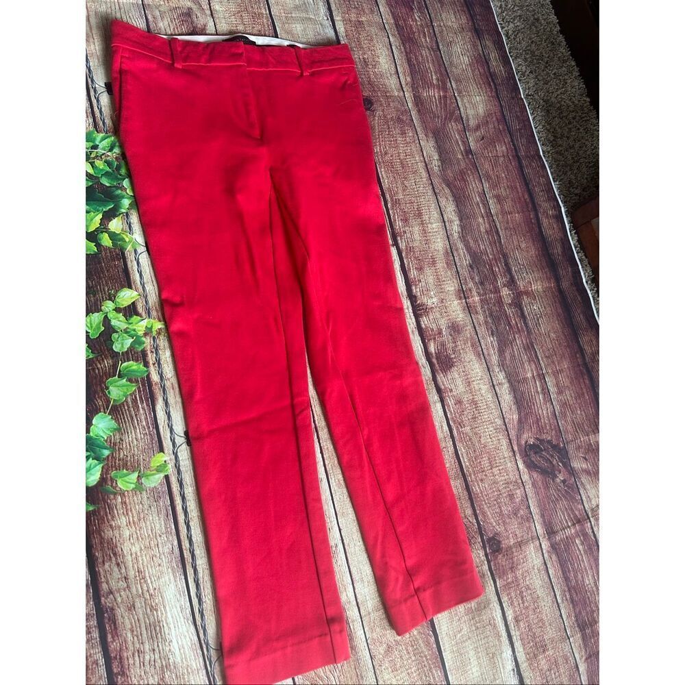 Ann Taylor Red Eva Pant Size 0